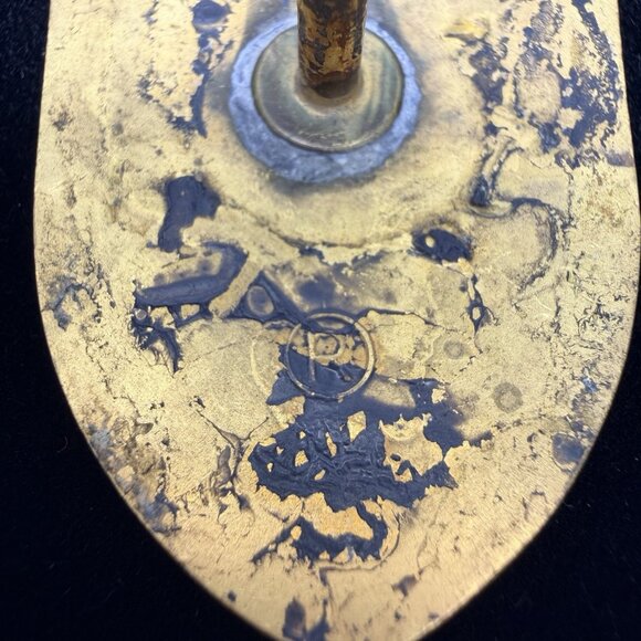 Vintage Original Porsche Hood Crest Badge Stuttgart Emblem - Picture 5 of 8